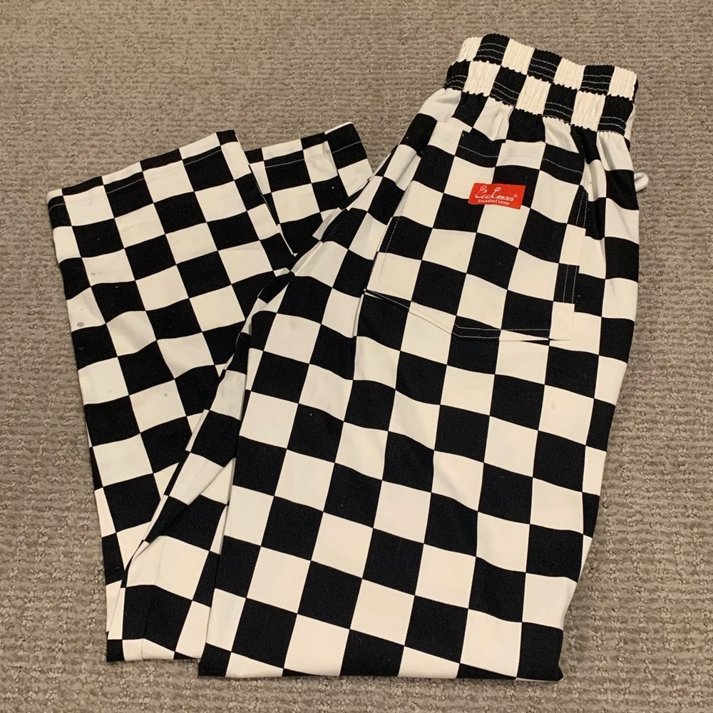 plaid cookman chef pants